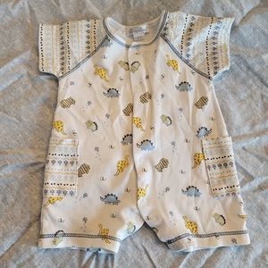 Kissy Kissy 0-3 month boys Dino romper